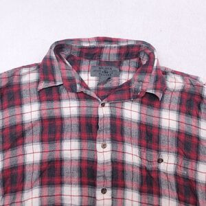 Bay Area Traders Tartan Flannel Button Shirt Mens Size Extra Large Tall XLT Red
